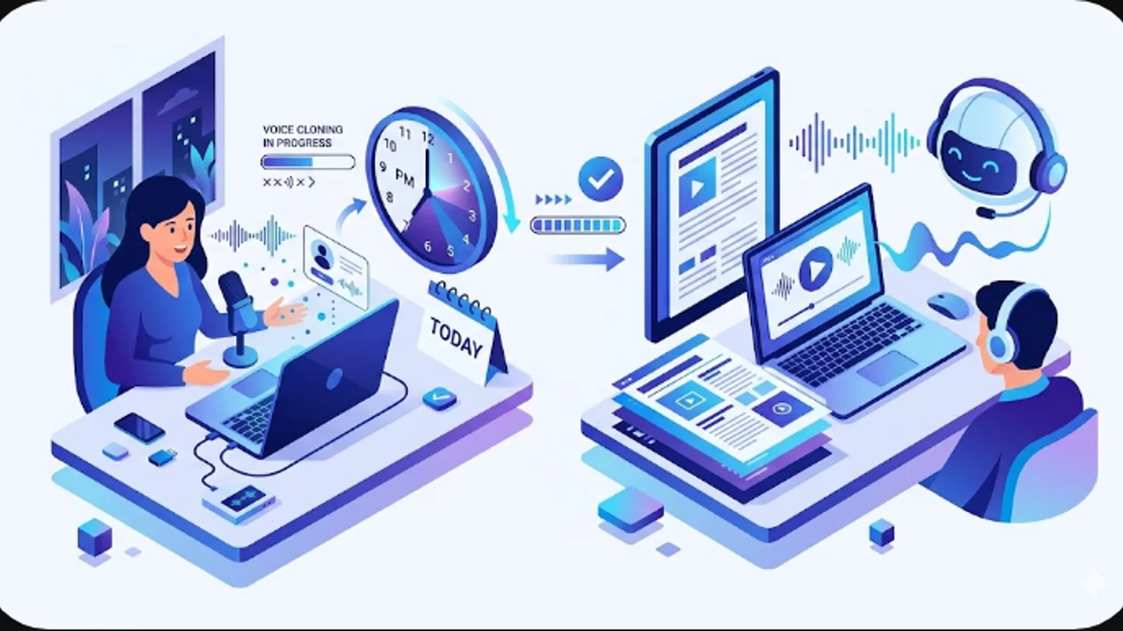 Как озвучивать статьи голосом без диктора: клон за вечер на ElevenLabs